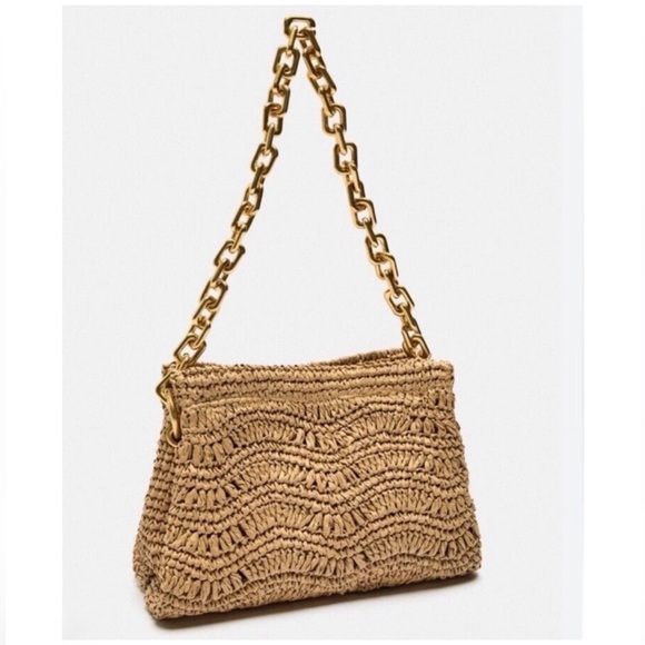 Zara Handbags - Zara Raffia Straw Bag